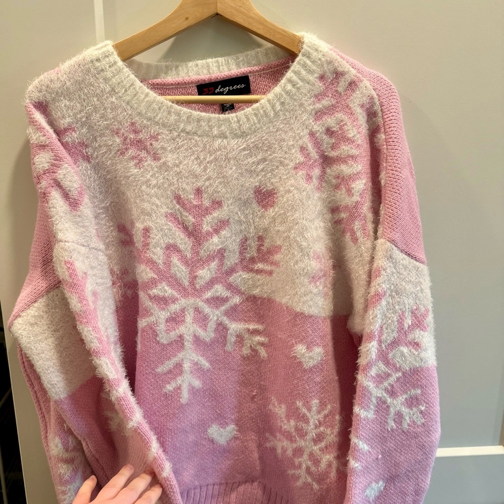 Target Pink Snowflake Christmas Holiday Sweater